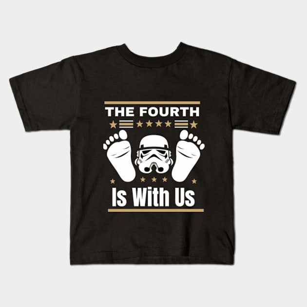 The Fourth Is With Us Kids T-Shirt by StyleTops